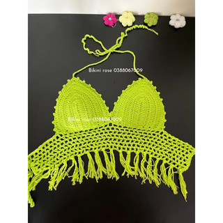 ÁO LEN MÓC CỘT DÂY HANDMADE TUA RUA