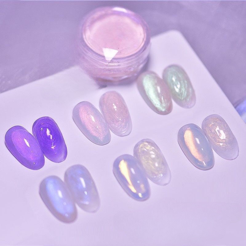 Một hủ Bột ánh trai Aurora 5g dùng trang trí móng tay N.P Nails