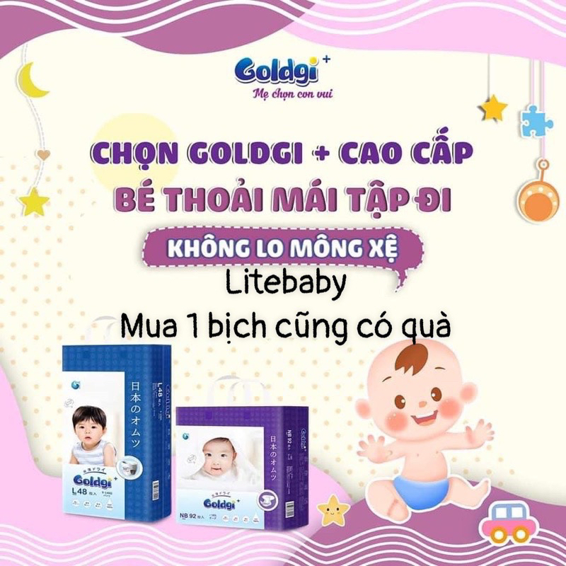 Mẫu mới -Tặng quàBỉm dán quần Goldgi+ Goldgi X5 ECO Nhật size Nb92 S84 M66