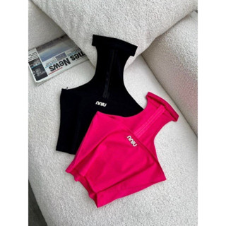 Áo ống cúp ngực MIU cổ vòng chocker có dây kéo không có mút ngực A348, áo thun nữ THUNCA.STORE