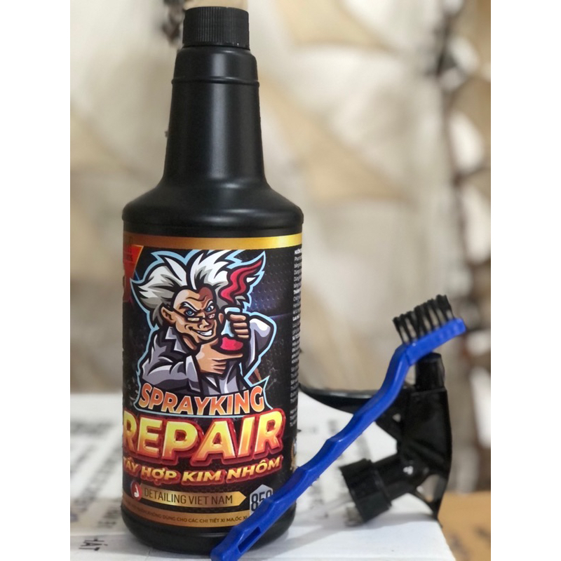 (GIÁ SIÊU RẺ) Dung dịch tẩy hợp kim nhôm, lốc máy Spayking Repair 1L