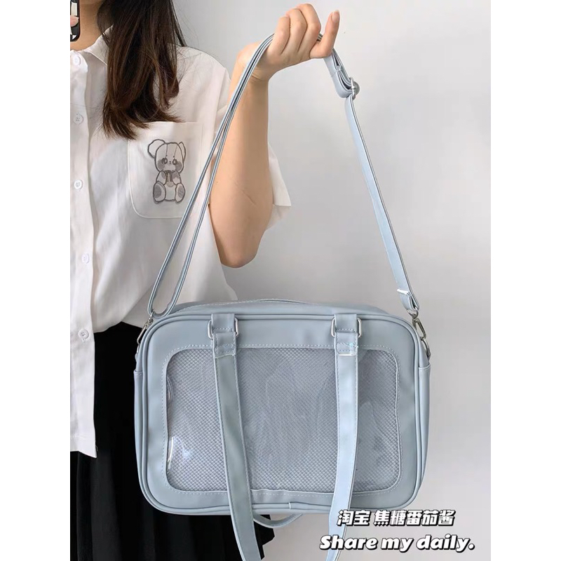 Túi đeo chéo Itabag trong suốt đựng goods