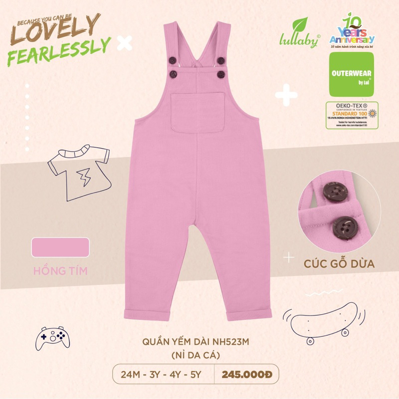 LULLABY - Quần yếm dài - NH523M