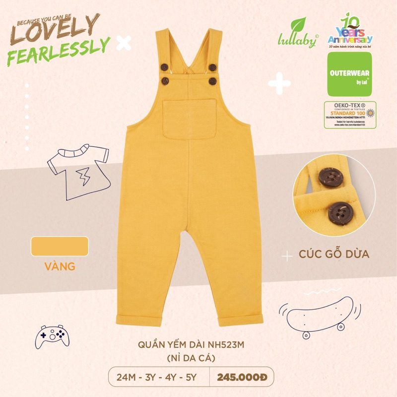 LULLABY - Quần yếm dài - NH523M