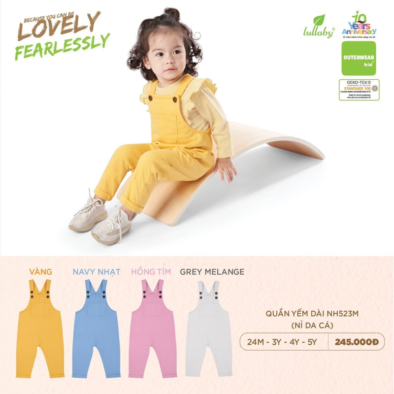 LULLABY - Quần yếm dài - NH523M(2-5y)