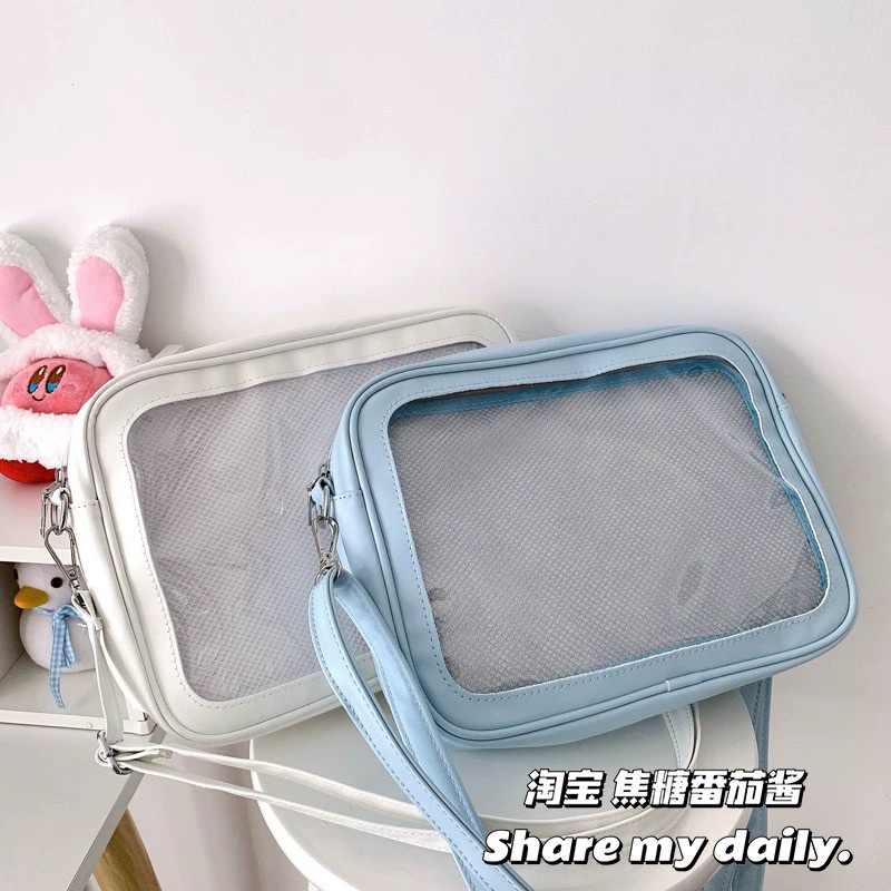 Túi đeo chéo Itabag trong suốt đựng goods