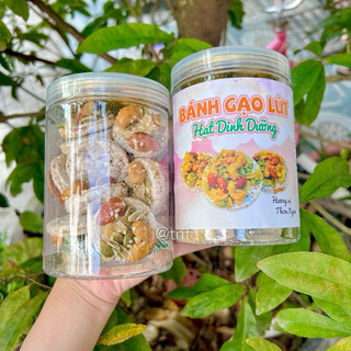 200g bánh gạo lứt mix hạt dinh dưỡng ăn kiêng không đường