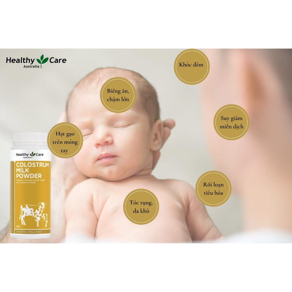 Sữa bò non Healthy Care Colostrum Milk Powder 300g bổ sung dinh dưỡng phục hồi sức khỏe