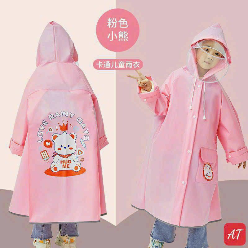 Áo mưa trẻ em in hình cute