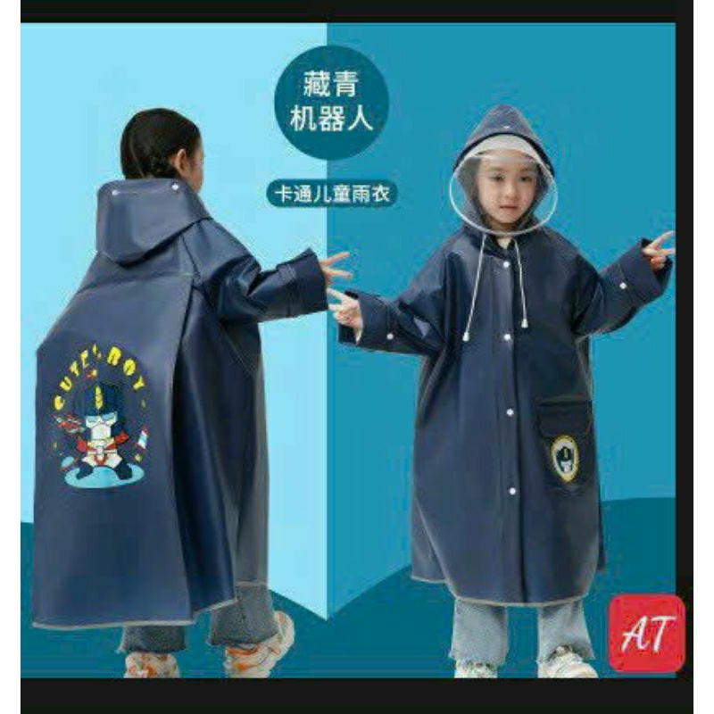 Áo mưa trẻ em in hình cute