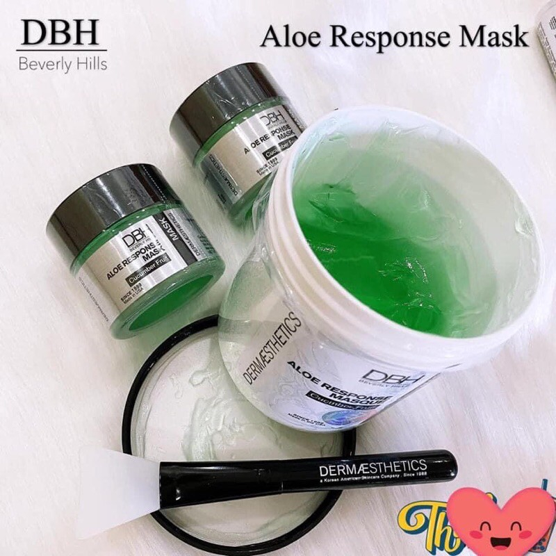 Măng tây baby - Mặt nạ phục hồi da hư tổn nhạy cảm DBH ALOE mask lô hội nha đam lành tính