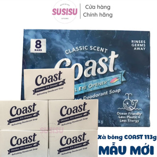 Xà phòng COAST Classic Scent Refreshing Deadorant Soap 113g hương gió biển| Xà phòng cục Coast