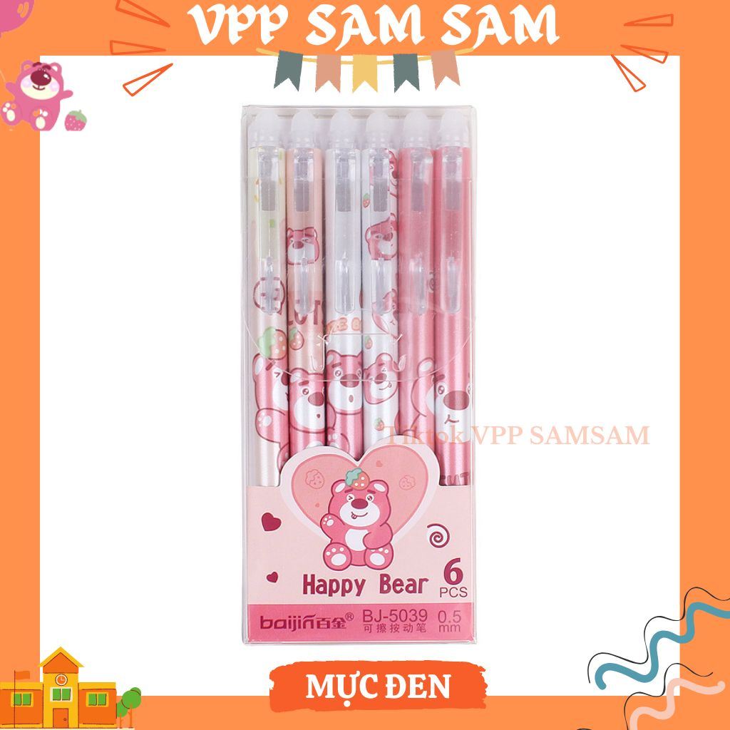 Combo 12 bút xóa được gấu dâu/phi hành gia