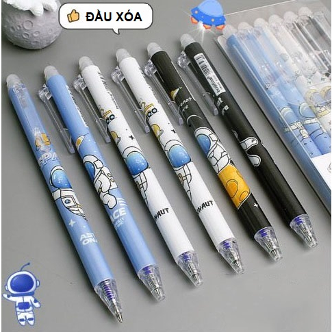 Combo 12 bút xóa được gấu dâu/phi hành gia