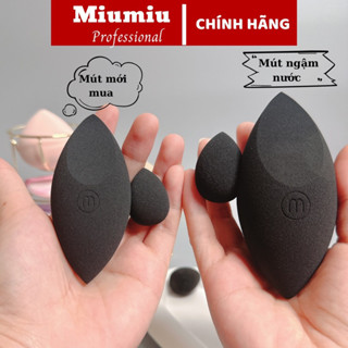 Bông mút tán kem nền Miumiu mềm mịn ít hút nền dùng cho makeup chuyên nghiệp