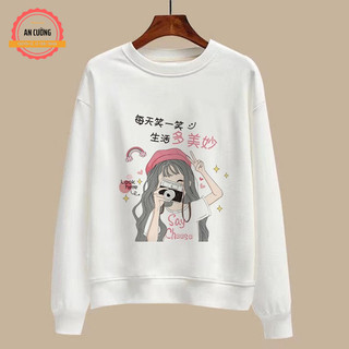 Áo sweater, áo thu đông dài tay, áo thun dài tay nam nữ chất cotton cổ tròn SWEATER11 - Xưởng may An Cường