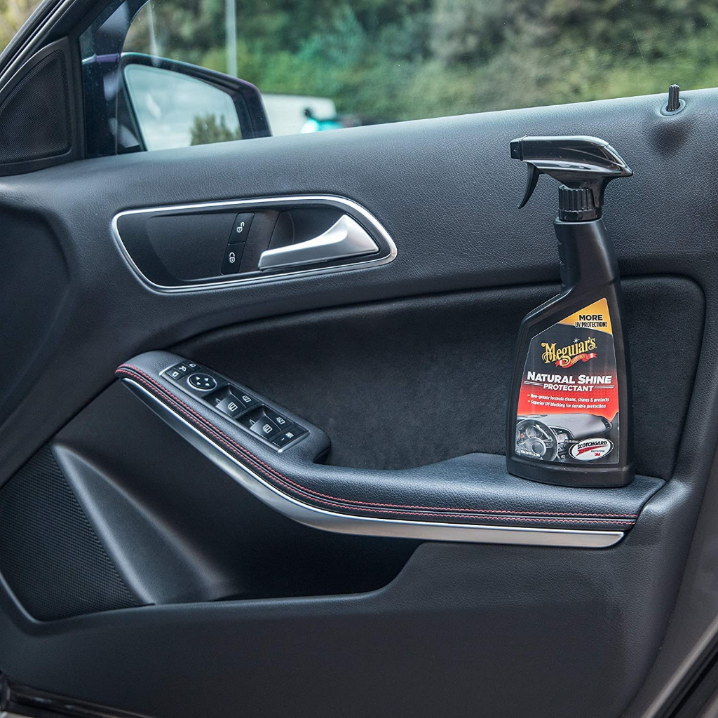 Meguiar's Dưỡng đen nhựa, cao su nội thất - độ bóng tự nhiên - Natural Shine Vinyl & Rubber Protectant - G4116, 473 ml