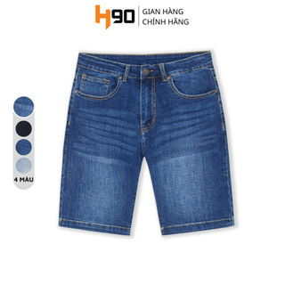 Quần Short Jean Nam H90 Chất Bò Cotton Mềm Cực Kì Co Giãn, Không Bai Gião, Bền Màu HSTJ002