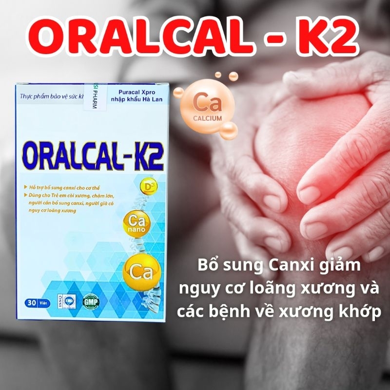 ORALCAL - K2 Viên uống CANXI NANO