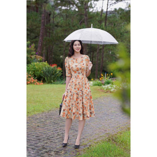 VÁY NHUNG TĂM HOA ĐUÔI CÁ XOÈ NHẸ NHÀNG NỮ TÍNH HOT NHẤT NĂM