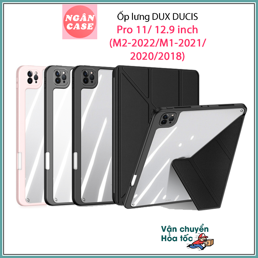 Bao da DUX DUCIS cho iPad Pro 11 inch/ 12.9 inch (M2-2022/M1-2021/2020/2018) - Mặt lưng trong, Có Khay Bút (DÒNG MAGI)