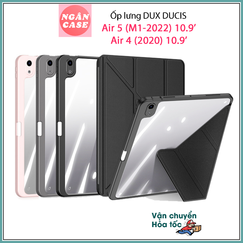 Bao da DUX DUCIS cho iPad Air 5 (M1-2022)/ Air 4 (2020) 10.9 inch - Mặt lưng trong, Có Khay Đựng Bút (DÒNG MAGI)