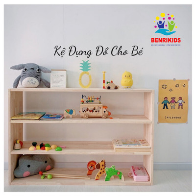 (GIÁ TẠI XƯỞNG) Kệ Gỗ Thông Cao Cấp, Nhập Khẩu Chính Hãng Benrikids, Độ Bền 15 Năm