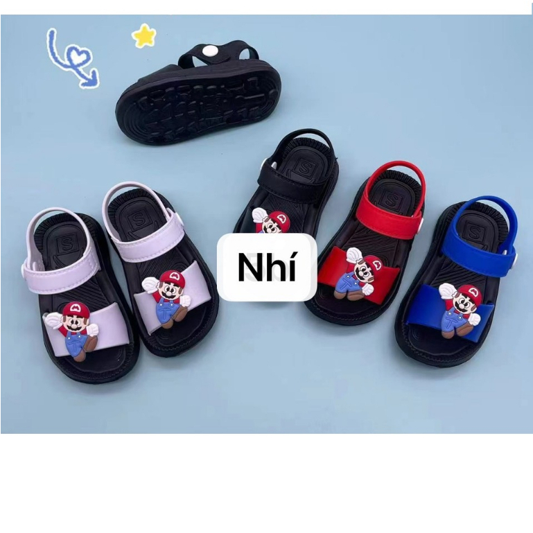 SANDAL SIÊU NHẸ HOẠT HÌNH CHÀNG TRAI VUI TÍNH CHO BÉ