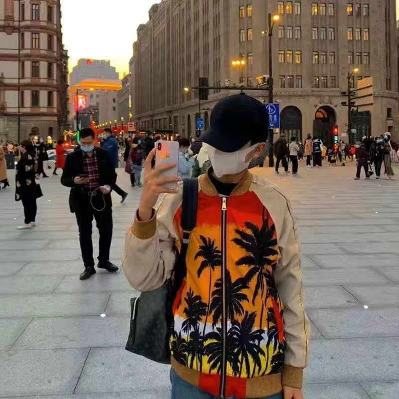 Áo khoác gió bomber mỏng cây dừa nam/nữ🤟🏻