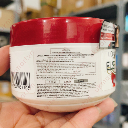 Kem ủ phục hồi tóc L'Oréal Paris Total Repair 5 200ml Mask Total Repair 5