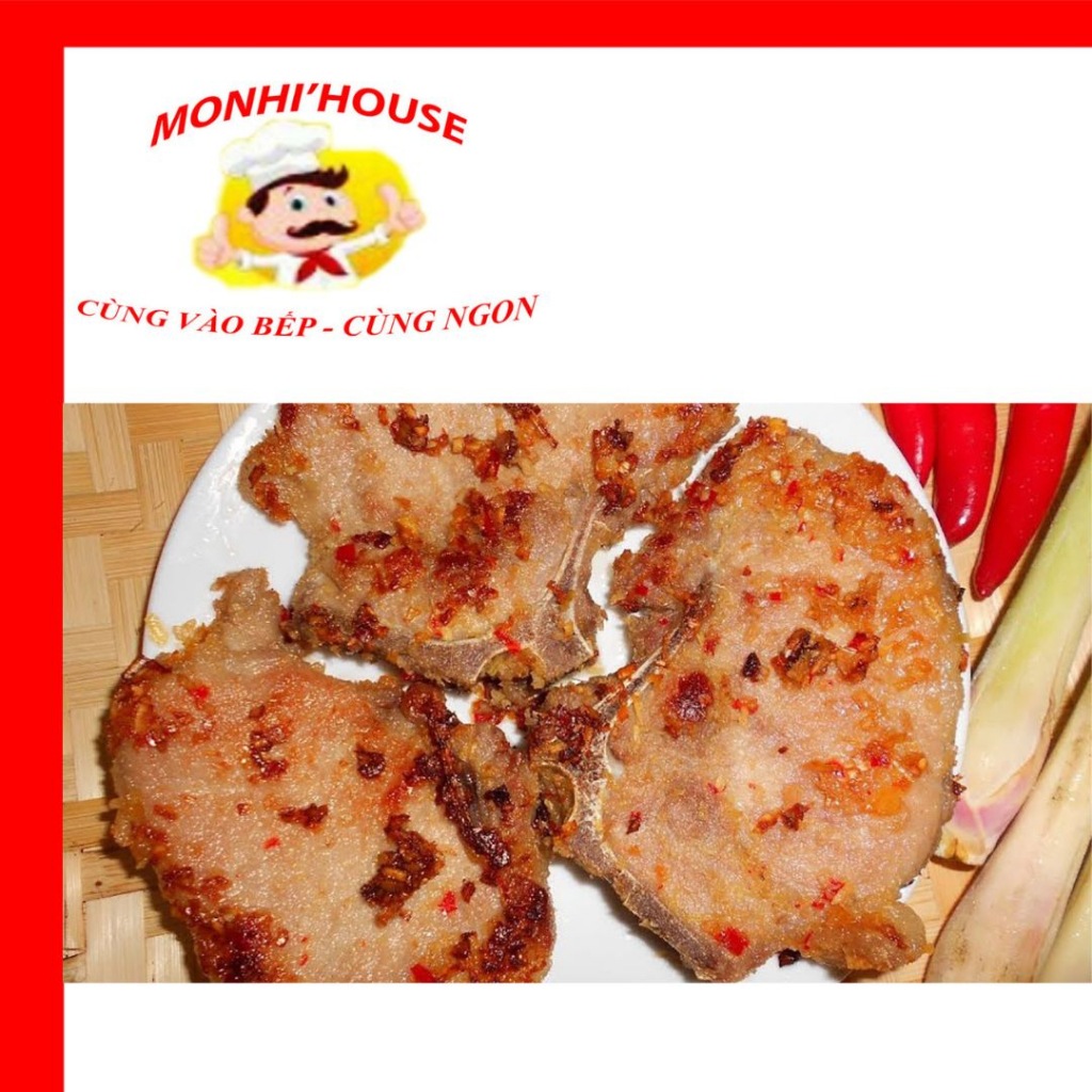 1Kg Cốt Lết Heo Tươi, Ngon, Giao Liền/ 500g