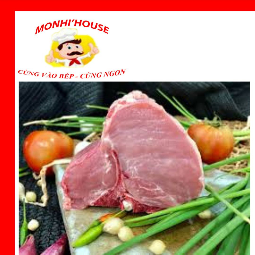 1Kg Cốt Lết Heo Tươi, Ngon, Giao Liền/ 500g