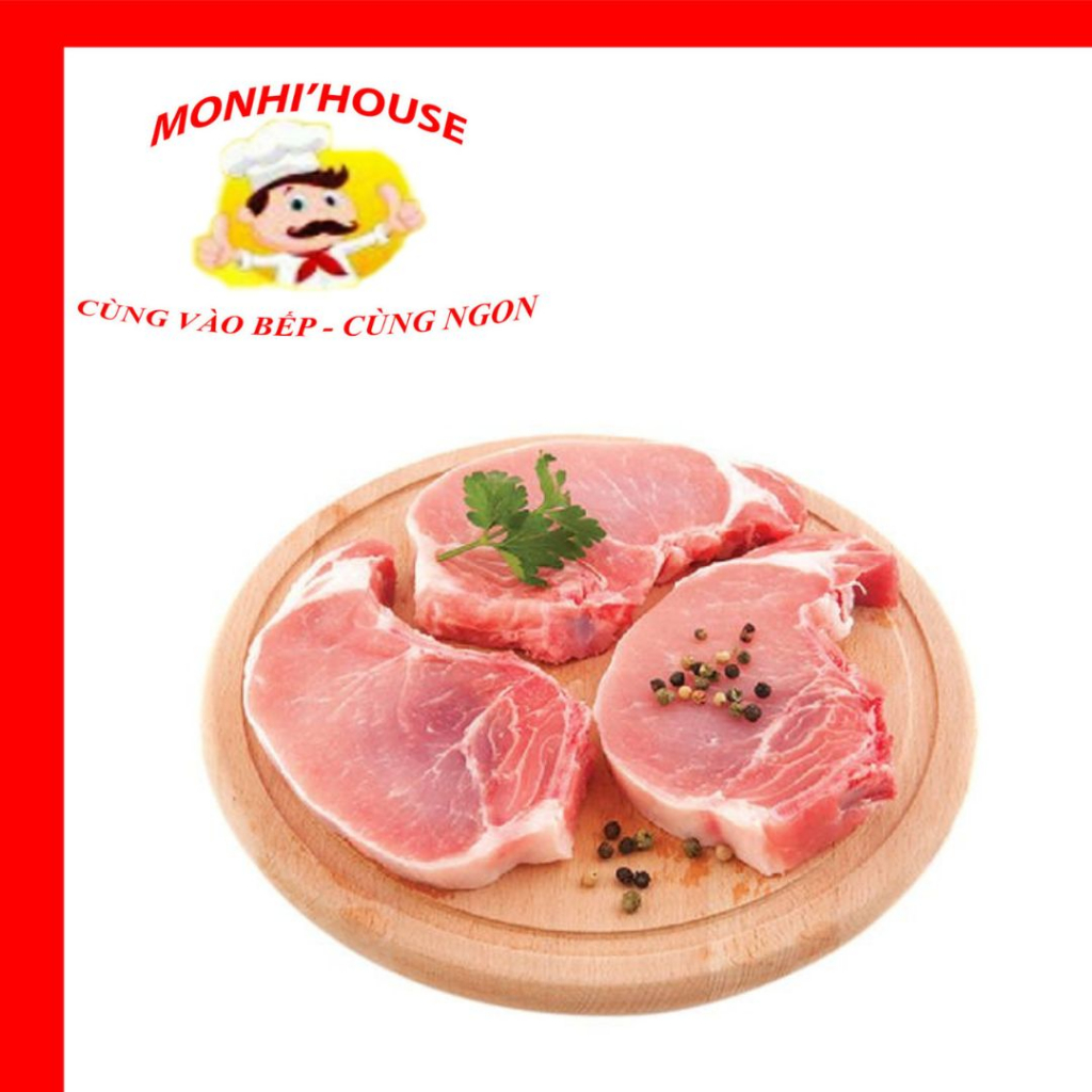 1Kg Cốt Lết Heo Tươi, Ngon, Giao Liền/ 500g