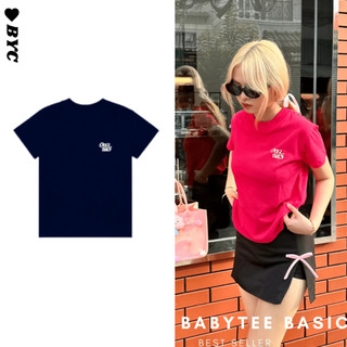 Áo Baby Tee Basic Hồng Đậm/Xanh Navy/Black/White Mẫu Mới 2023 𝑩𝒚𝒄𝒂𝒎𝒄𝒂𝒎