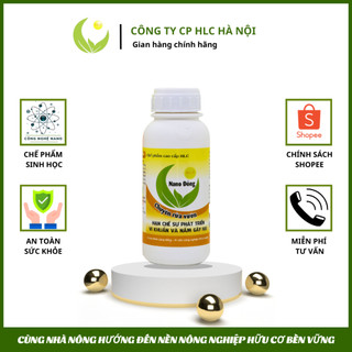 Nano đồng rửa vườn hlc 500ml - xử lý đất trồng, xử lý giá thể trồng cây, tẩy rửa rong rêu, nấm, vi khuẩn sau thu hoạch