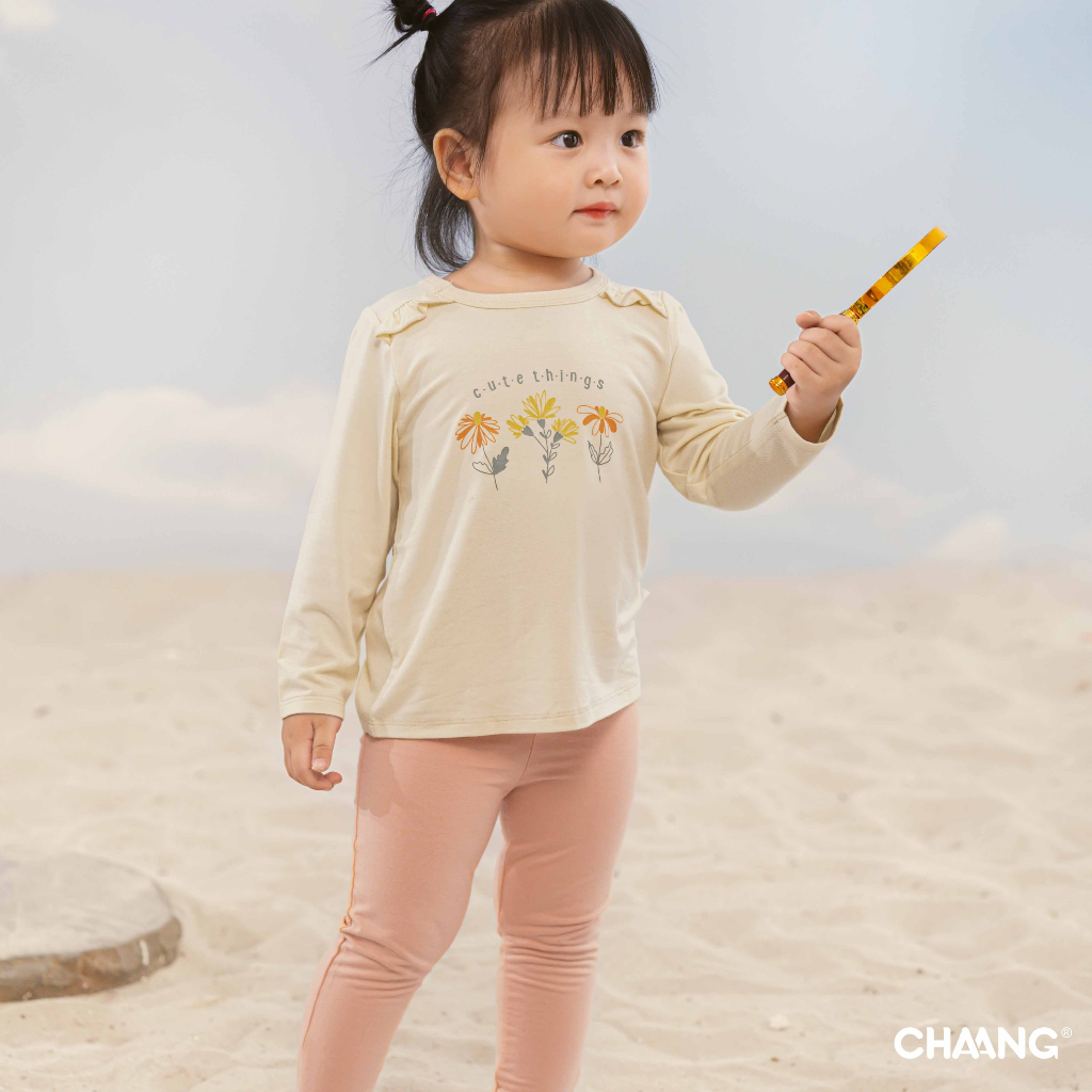 Chaang quần dài nỉ gân cho bé gái Treasure AW23