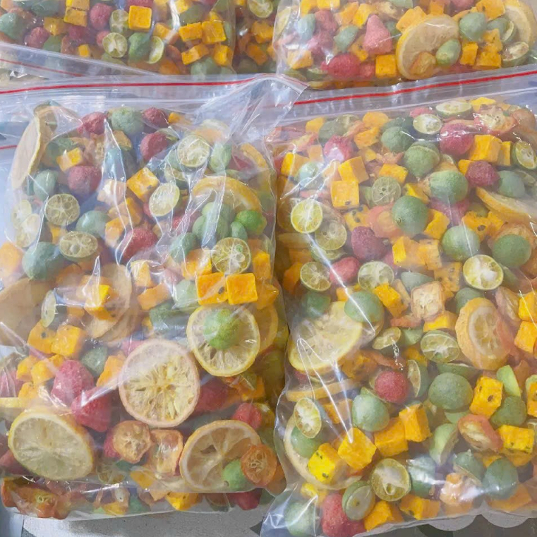 1Kg Hoa Quả Sấy Pha Trà Detox Thanh Nhiệt Giảm Cân Mix Vị Táo, Chanh, Quất, Cam, Chanh Leo, Dâu Tây, Dâu Tằm...