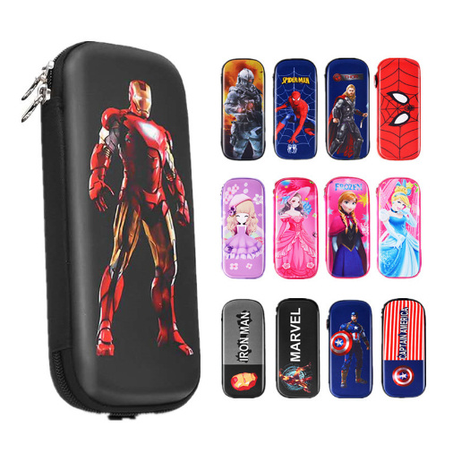 Hộp Bút Bóp Viết Bé Trai Bé Gái In nhân vật hoạt hình công chúa siêu nhân hình xe,hộp bút đựng đồ dùng học tập loại đẹp