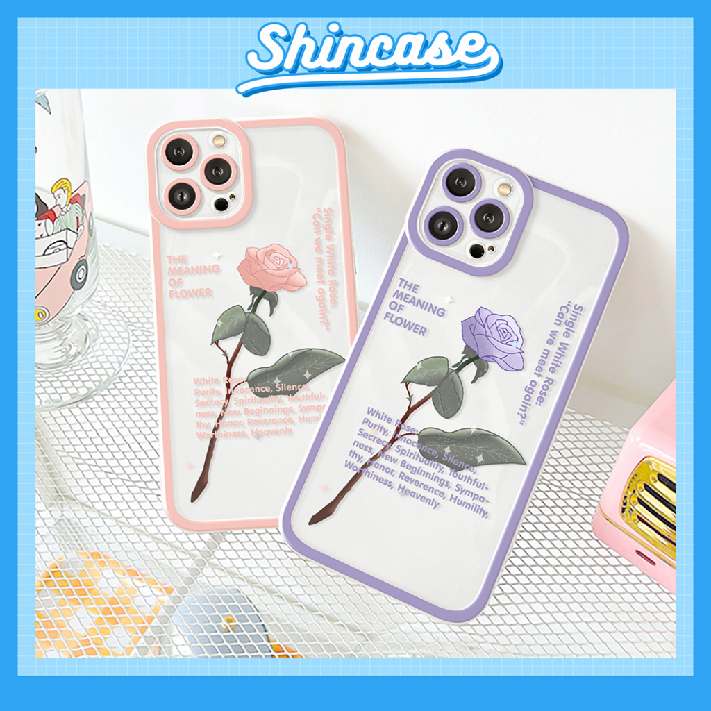 Ốp lưng iphone Rose cạnh vuông 6/6plus/6s/6splus/7/7plus/8/8plus/x/xs/11/12/13/14/pro/max/promax/plus/shin/case