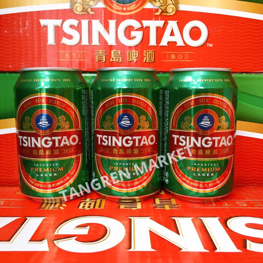Bia Tsingtao Bia Thanh Đảo- Bia Trung Cao Cấp Lon 330ml | CHÍNH HÃNG