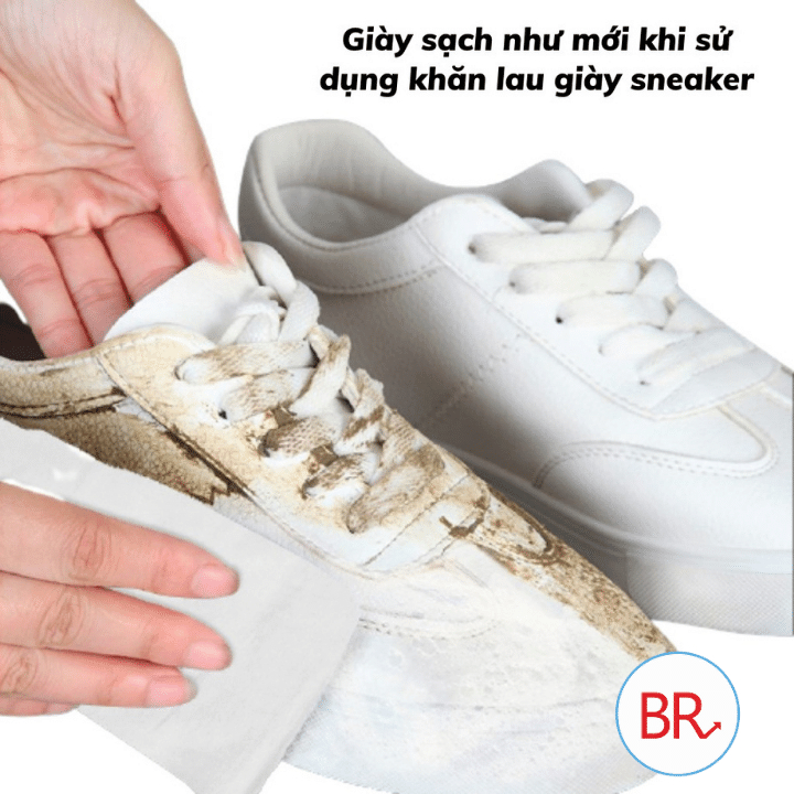 Sỉ Gói 30 Khăn giấy lau giày siêu sạch sneaker  tờ vệ sinh giày không hoá chất làm hại vải, Gói khăn giấy lau giầy 00036