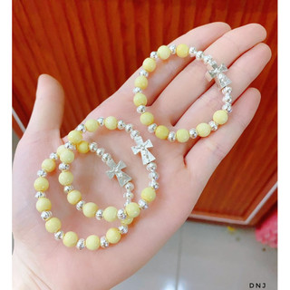 Vòng dâu tằm thánh giá bi bạc ta trẻ em -chuỗi mân côi