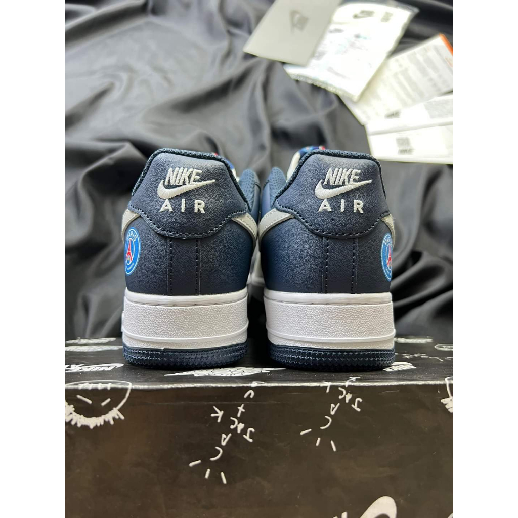 Gìay thể thao Air Force 1 PSG , sneaker AF1 PSG xanh trắng bản chuẩn đi êm ái bảo hành 3 tháng tặng kèm hộp