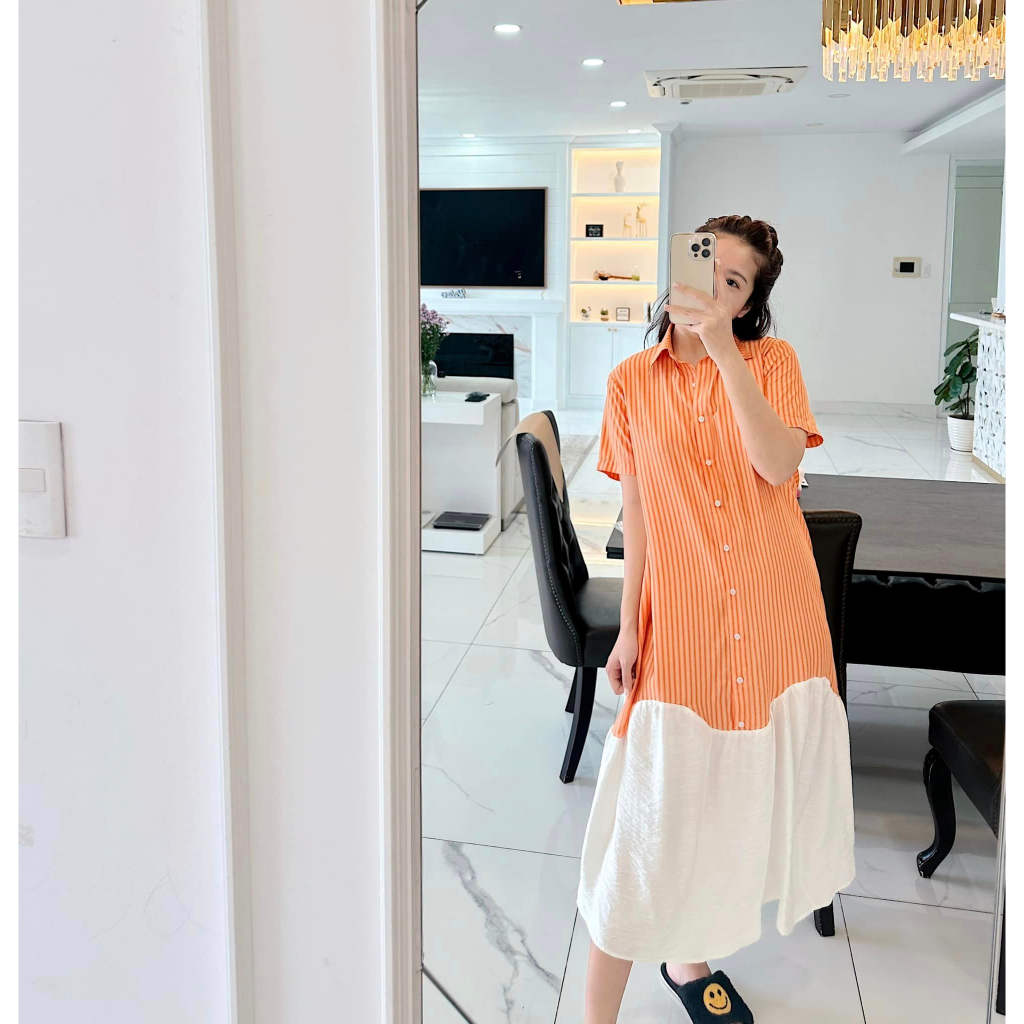 MYA - ĐẦM SOMI PHỐI CAM