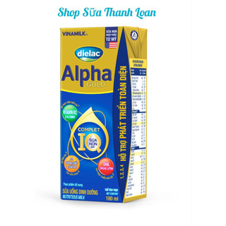 [HSD T11-2024] COMBO 6 LỐC 24 HỘP Sữa Bột Pha Sẵn DIELAC ALPHA GOLD IQ 180ml.