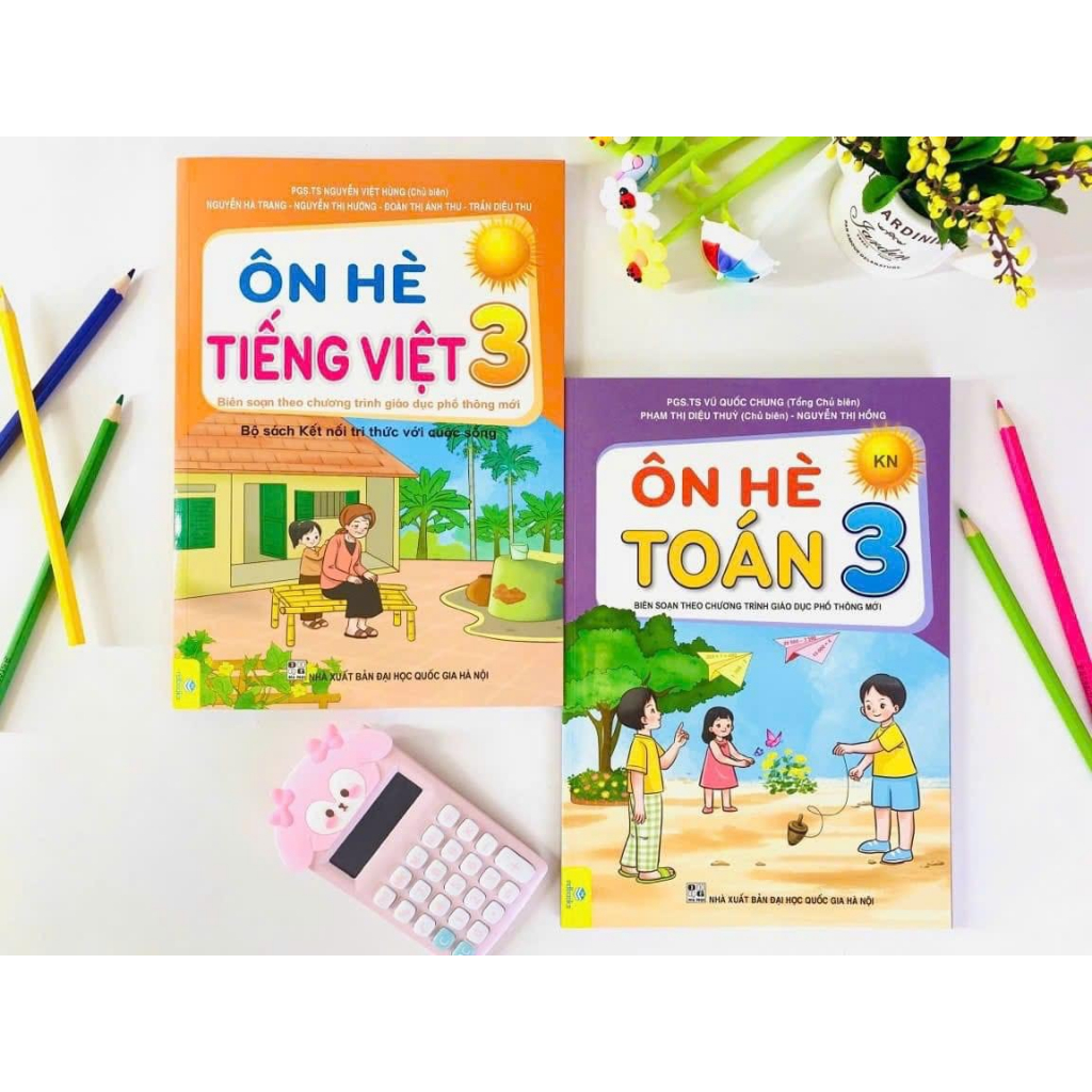 Sách - Bộ 2 cuốn Ôn Hè Toán + Tiếng Việt Lớp 3 Kết Nối - ndbooks