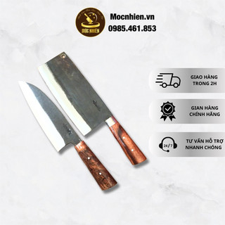 Cặp dao bếp cực phẩm cho gian bếp - dùng 1 tháng không ưng hoàn tiền - siêu phẩm của dao mộc nhiên