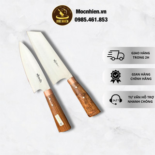 Bộ Dao Bếp DEBA Chặt , Thái Lọc Siêu Sắc Bén Rèn Thủ Công Từ Nhíp Ô Tô - Thương Hiệu Mộc Nhiên