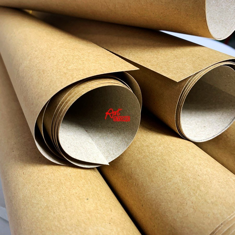 Giấy Kraft Nâu Nhật Định Lượng 280gsm Khổ A1/A0 Lỡ