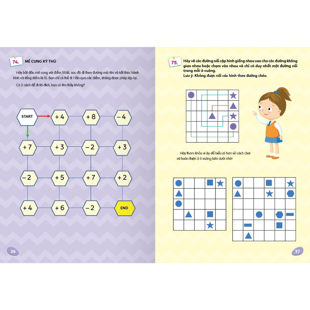 Sách - Khám phá tiềm năng con trẻ - Combo sách CÂU ĐỐ & TRÒ CHƠI HACK NÃO